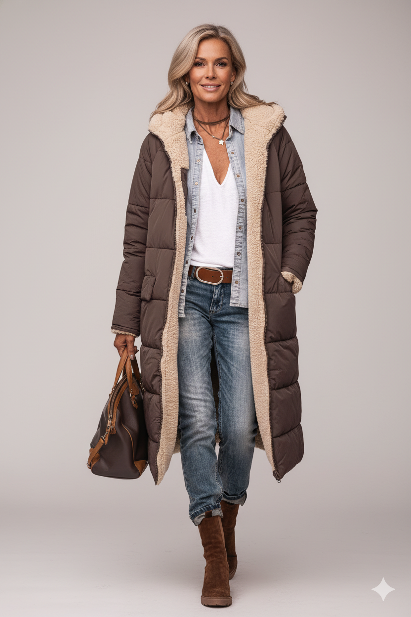 Maya | Een jas, twee kanten. Twee vibes.