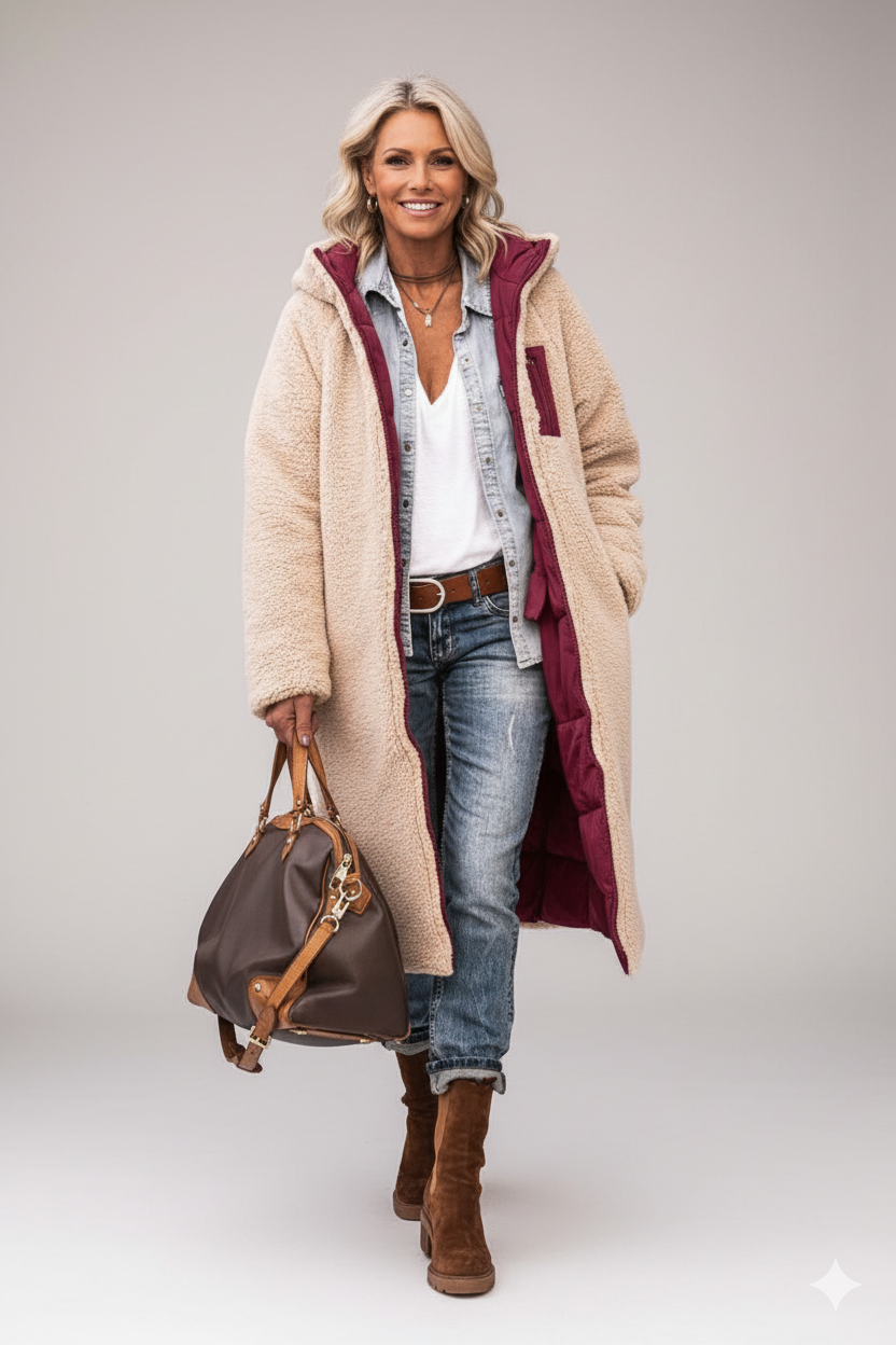 Maya | Een jas, twee kanten. Twee vibes.