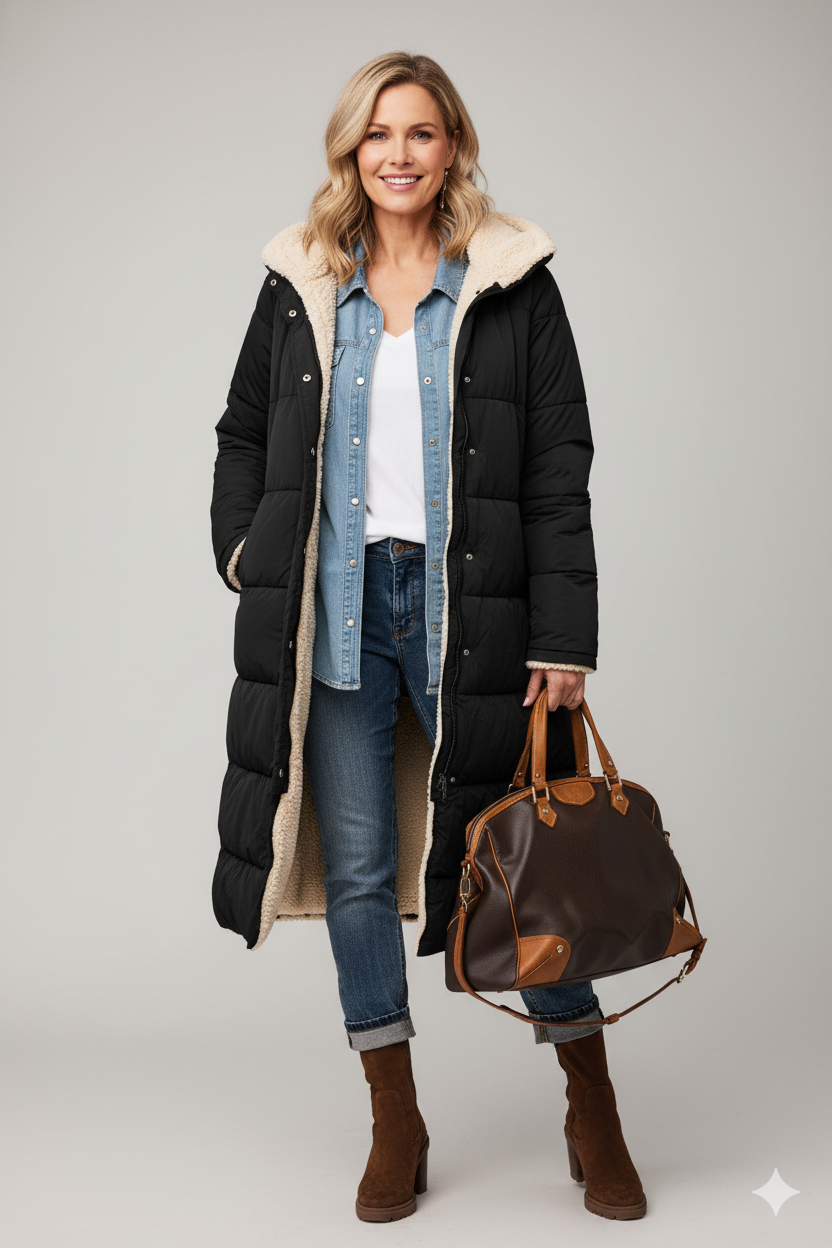 Maya | Een jas, twee kanten. Twee vibes.