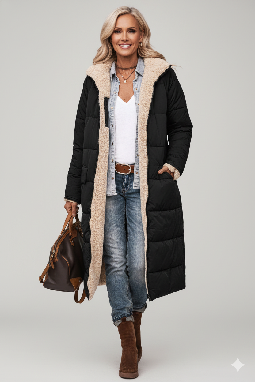 Maya | Een jas, twee kanten. Twee vibes.