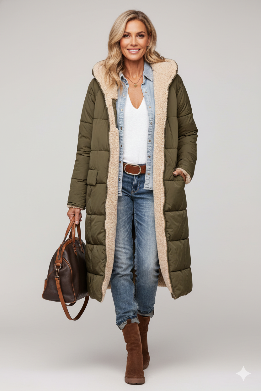 Maya | Een jas, twee kanten. Twee vibes.