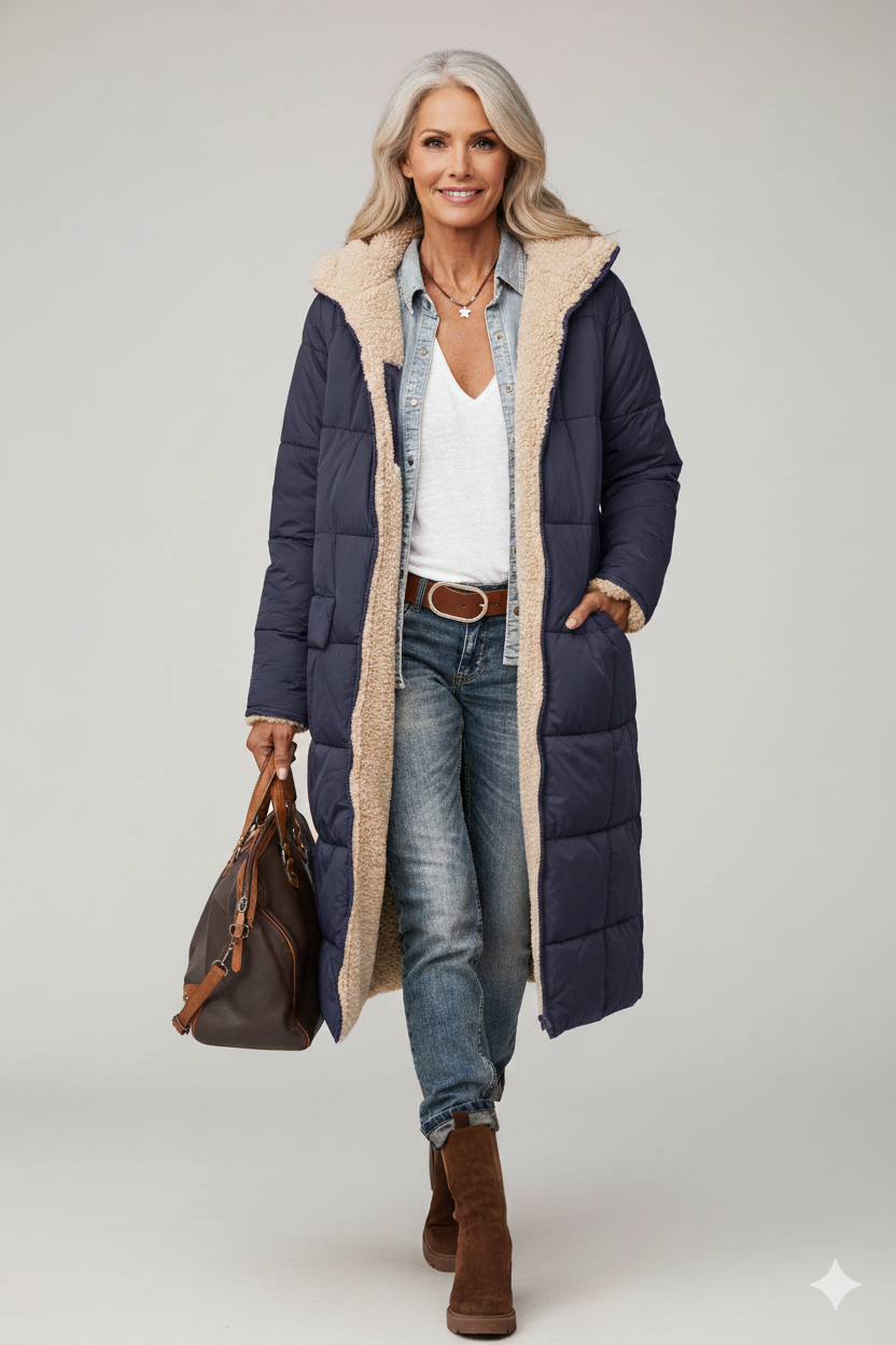 Maya | Een jas, twee kanten. Twee vibes.