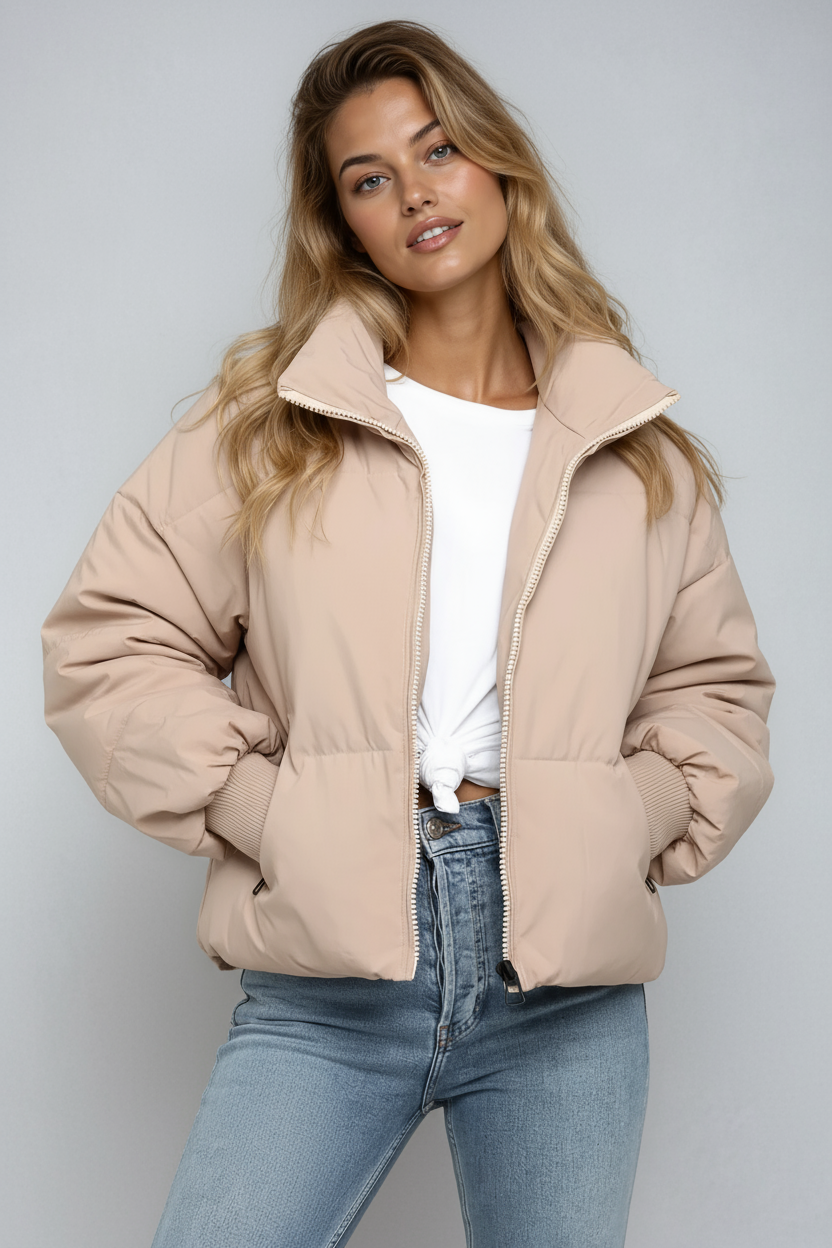 Puffer Jas Dames | Gewatteerd & Kort Model